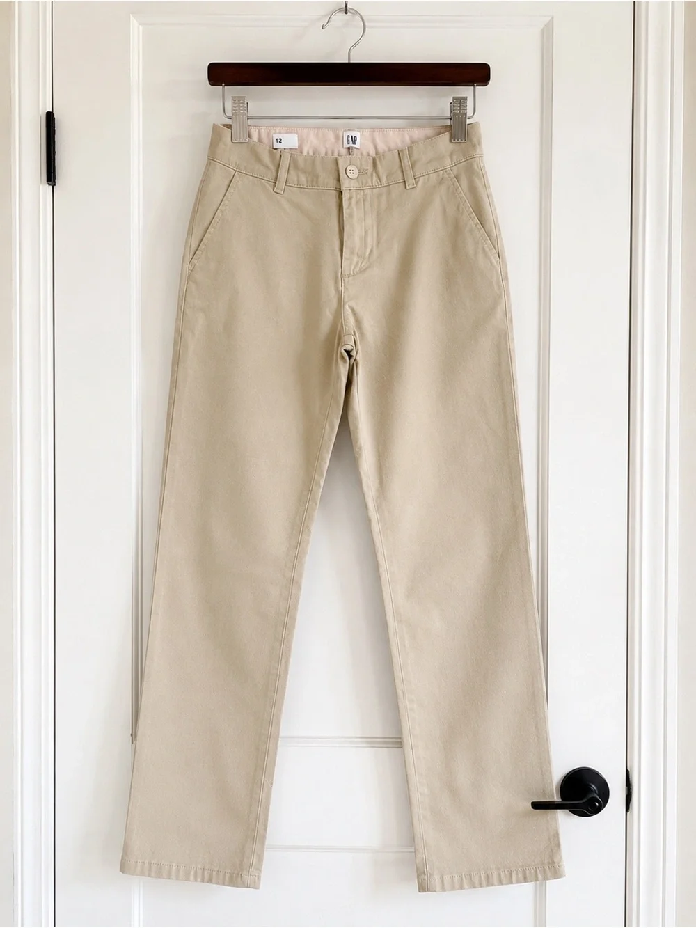 Gap Kids 98% Cotton Boys Beige Chino Pants NWT  Size 12